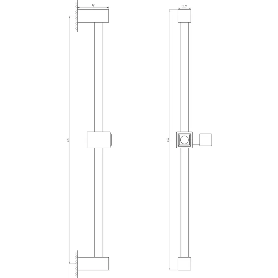 Душова стійка Dishi SL-115