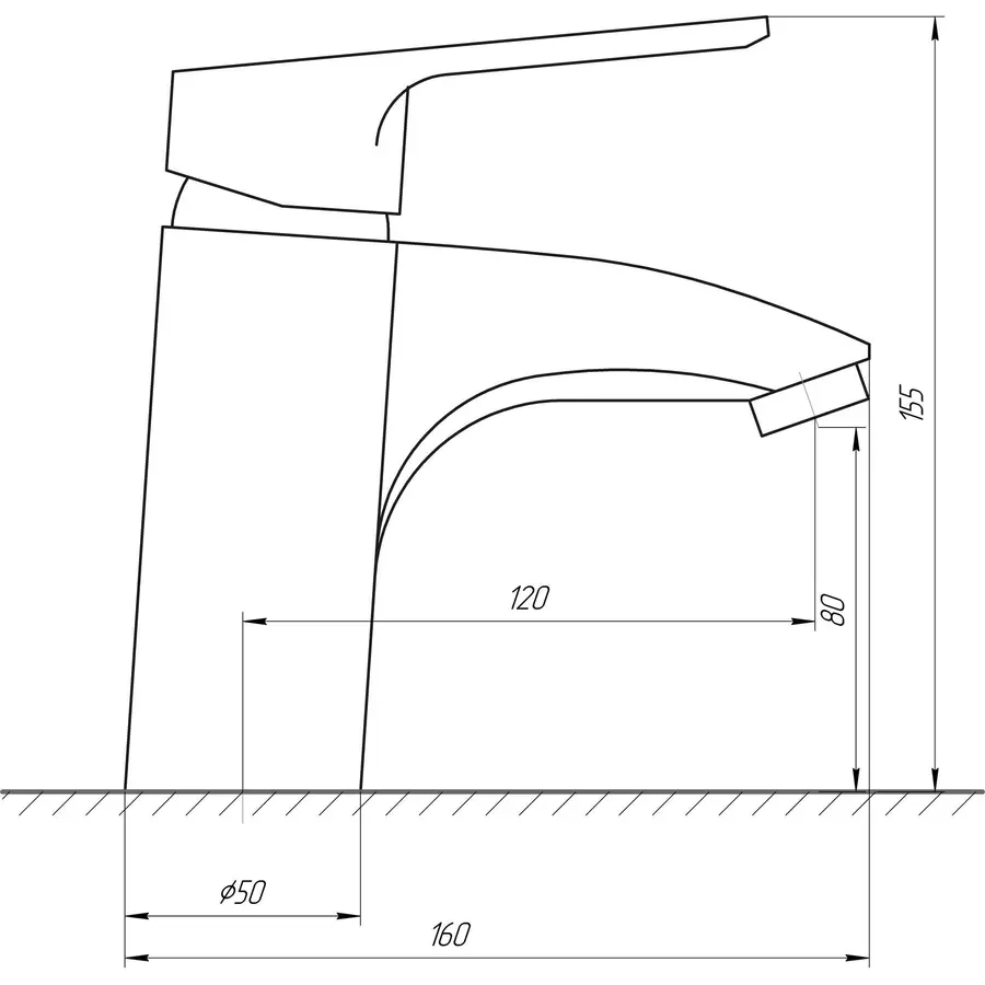 Смеситель для умывальника Globus Lux SEVA GLSV-0101