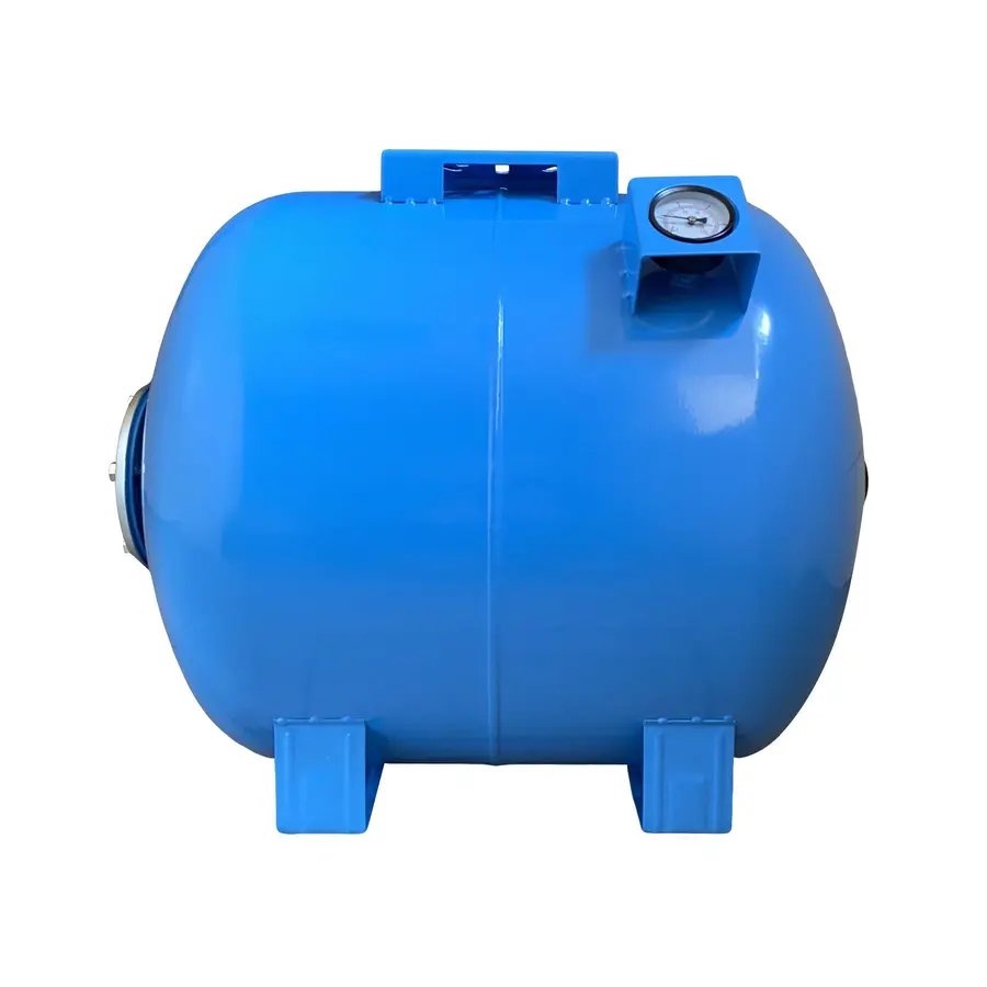 Гідроакумулятор 80л VOLKS pumpe 10bar гор. (з манометром)