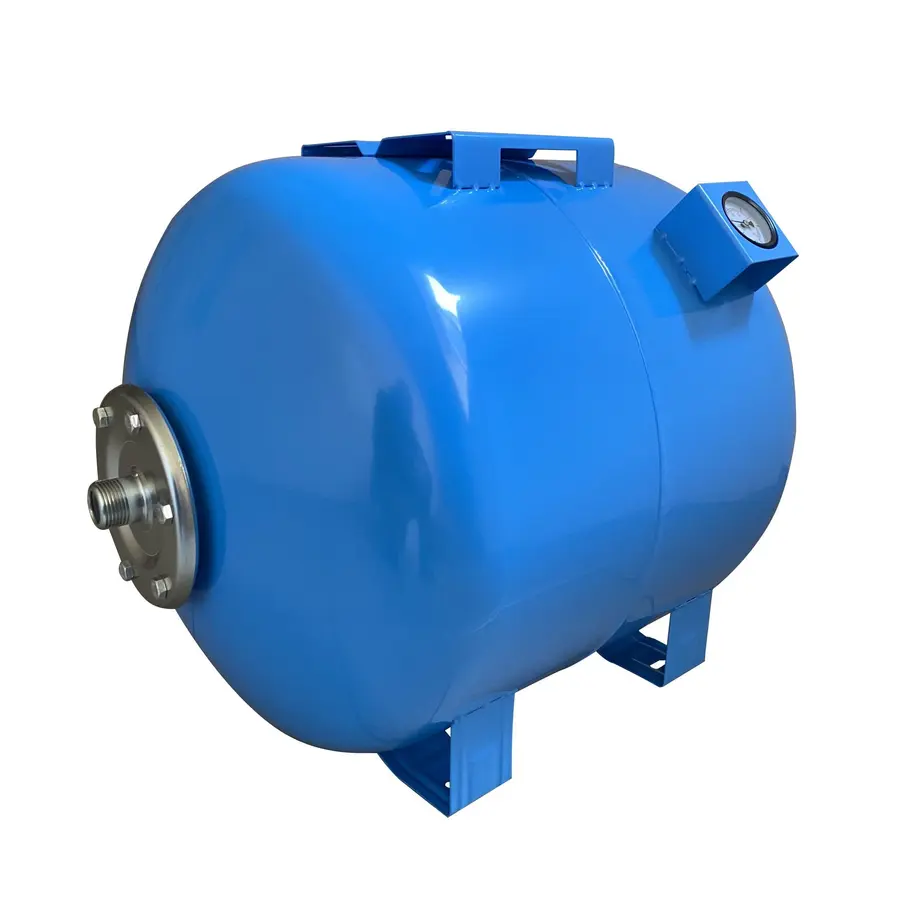 Гідроакумулятор 80л VOLKS pumpe 10bar гор. (з манометром)