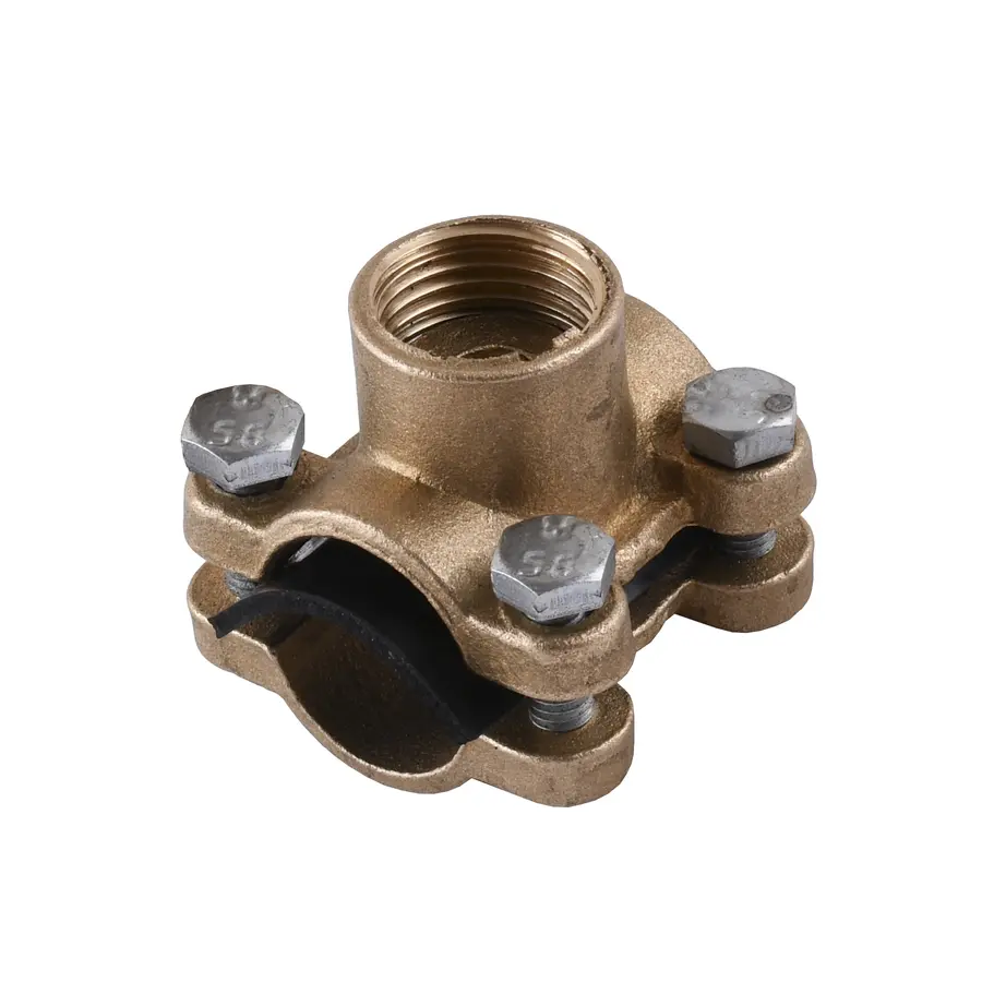 Врізання в трубу Ø20 латунне 1/2″ВР ливарне 3801Б