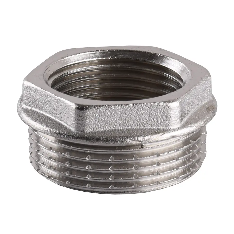 Футорка нікельована 1 1/4″ЗР х 1″ВР штампована А0712А(нк) VA