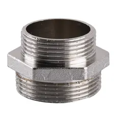 Ніпель редукційний нікельований 1 1/2″ЗР х 1 1/4″ЗР штампований А0522А(нк) VA Ніпель редукційний нікельований 1 1/2″ЗР х 1 1/4″ЗР штампований А0522А(нк) VA