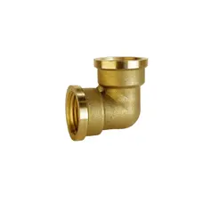 Кутник латунний 3/4″ВР х 3/4″ВР штампований А0102-1А VA