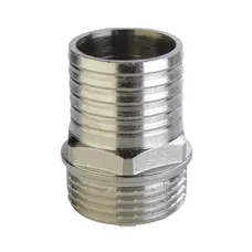 Штуцер нікельований 3/4″ЗР х 25мм штампований А2052А(нк) VA