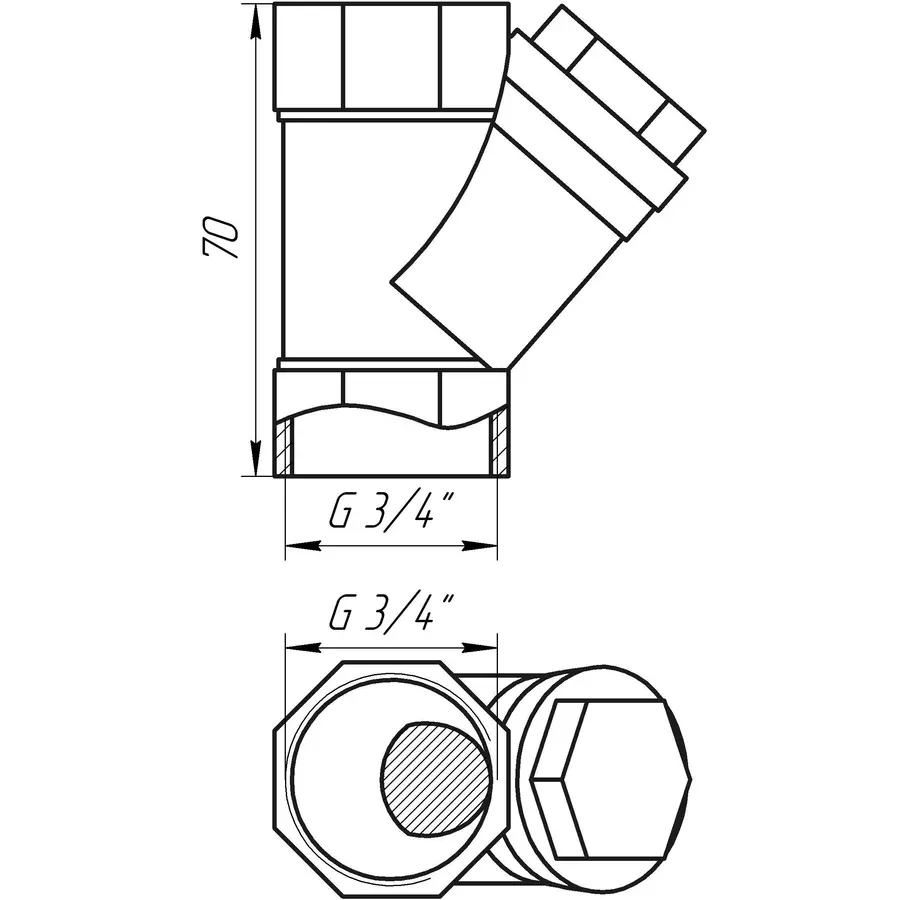 Фільтр грубого очищення SELBA 3/4″ SL1512