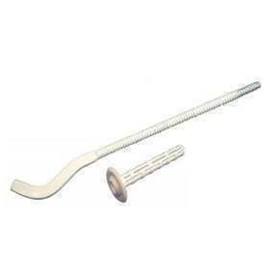 Кронштейн секционного радиатора CRISTAL NS-1011B штырьковый белый с дюбелем ф9х245мм (кратно 2)