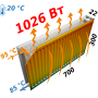 Радиатор стальной панельный KALDE 22 бок 300x700