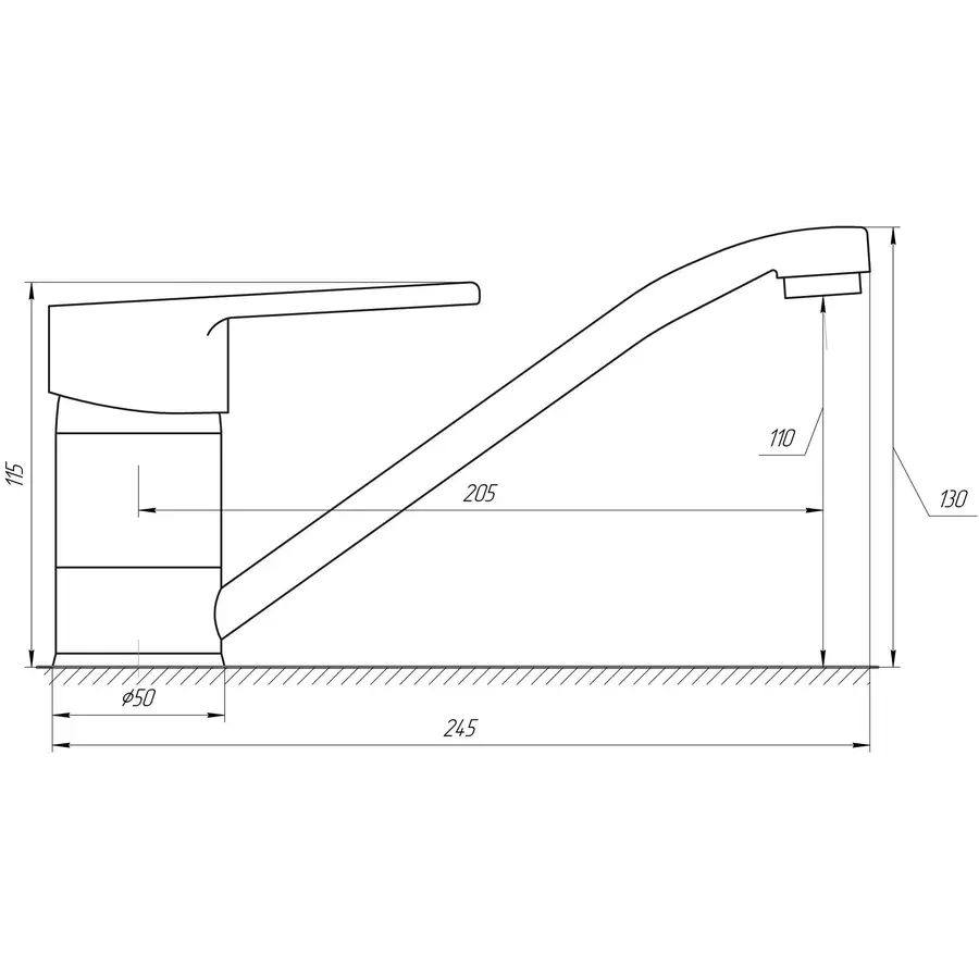 Змішувач для кухні DOMINO BLITZ DBC-203
