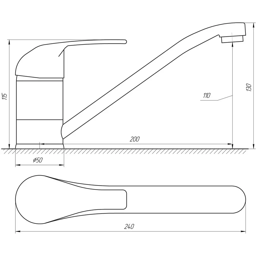 Кухонный смеситель BRAVO Comfort BF-103 латунь