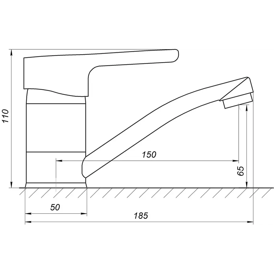 Смеситель для умывальника Globus Lux SEVA GLSV-0203M