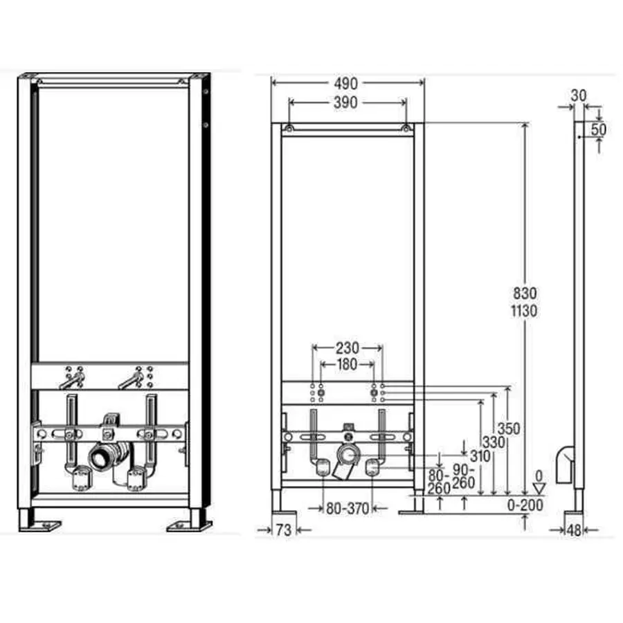 Модуль-рама для біде Eco Plus VIEGA 727901