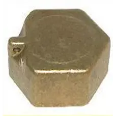 Заглушка латунна 1 1/4″ВР ливарна з отвором 1096Б