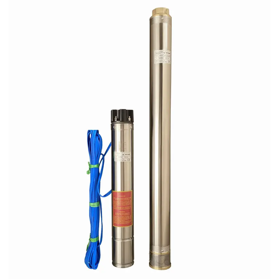 Насос свердловинний з підв, стійк, до піску OPTIMA 4SD8/20 3 кВт 116м 3-фазний ( 2 частини )