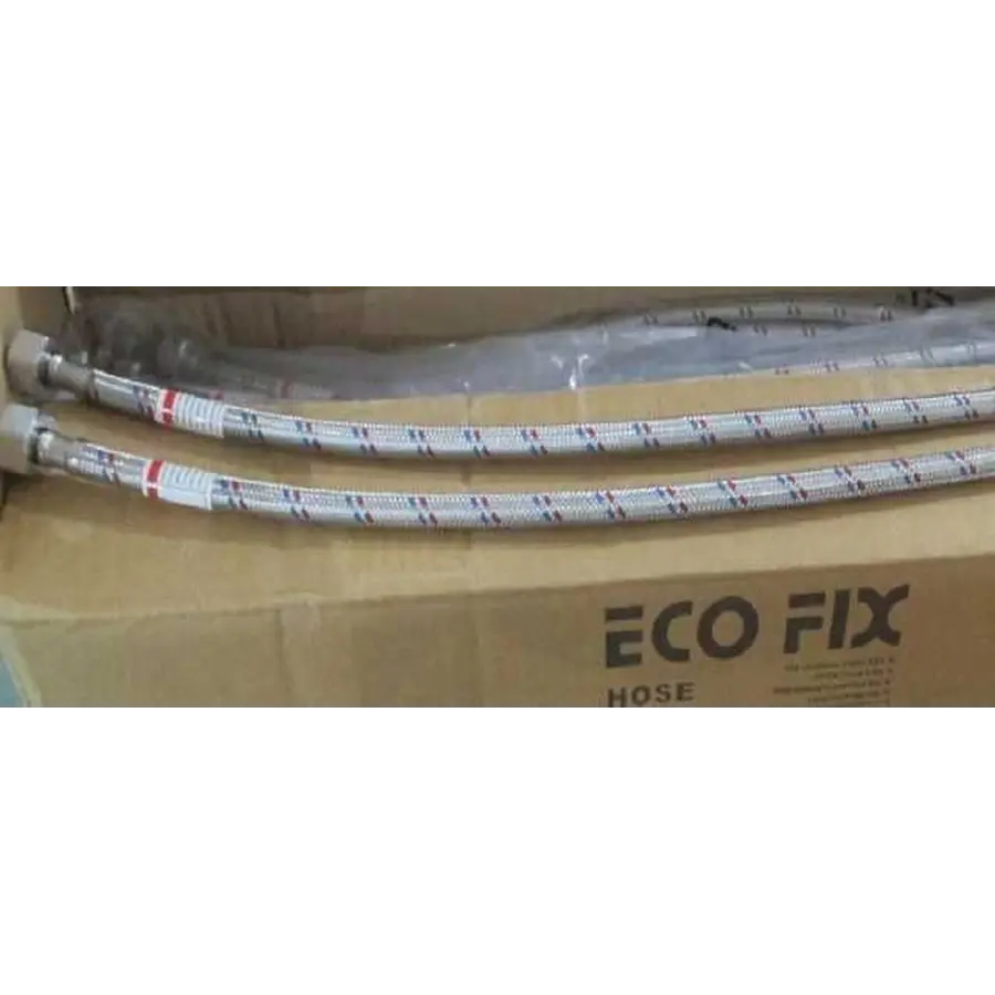 Шланг нержавіюча сталь ECO FIX 1/2″х1/2″ ЗВ 0,4 м EPDM