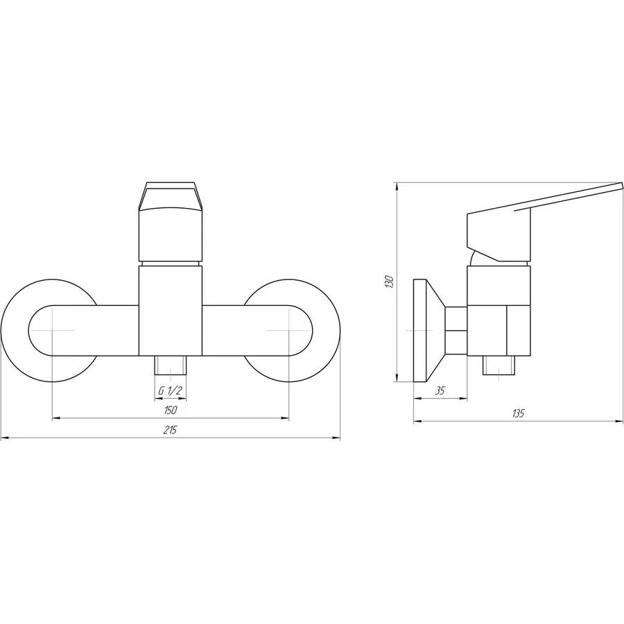 Змішувач для душа TOPAZ ZARA TZ 13701-H37