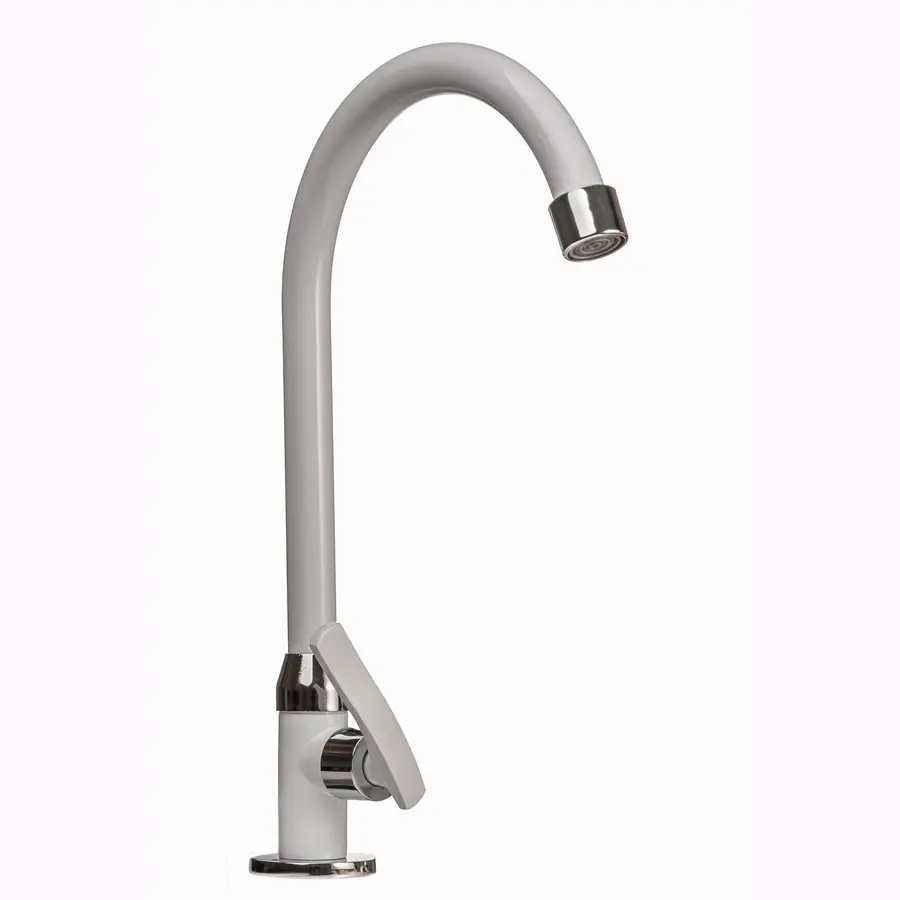 Смеситель на одну воду кухонный EcoMix EMS-23W белый