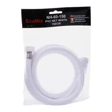 Шланг душевой EcoMIX NH-60-150 PVC-БЕЛЫЙ