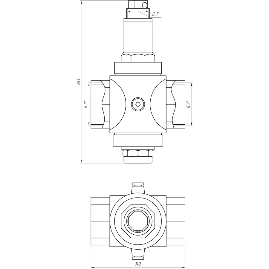 Редуктор ITAP 2″ RINOX 197/143