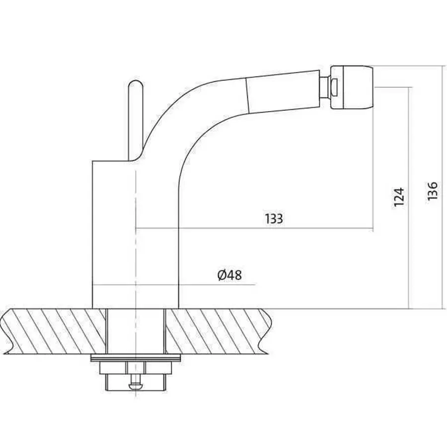 Смеситель для биде Cersanit LUVIO S951-017