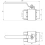 Кран шаровой прямой PROFESSIONAL 1 1/4 "ЗВ КР PN40 QP152