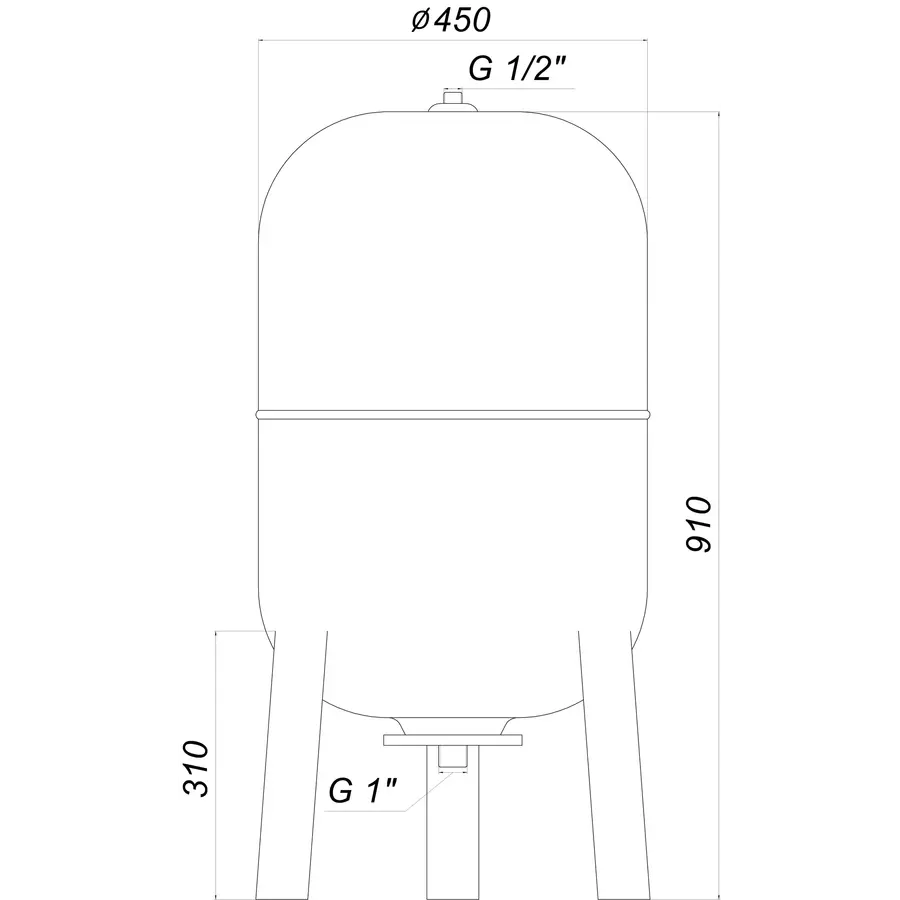 Гідроакумулятор 100л Zilmet ultra-pro 10bar верт ( 1100010004 )