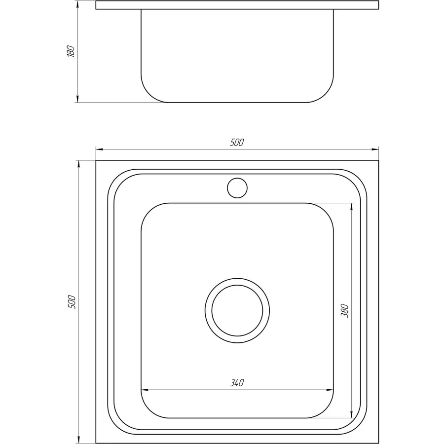 Мийка кухонна Mira MR 5050 P Polish