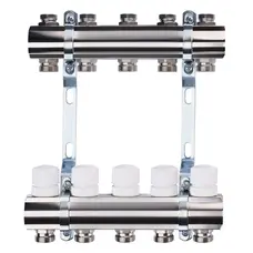 Коллектор с регуляторами и креплением ECO 001B 1 "x5