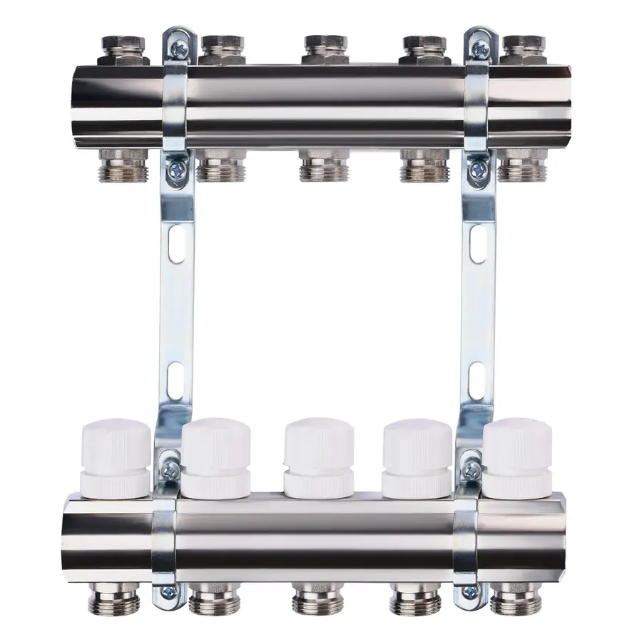 Коллектор с регуляторами и креплением ECO 001B 1 "x5