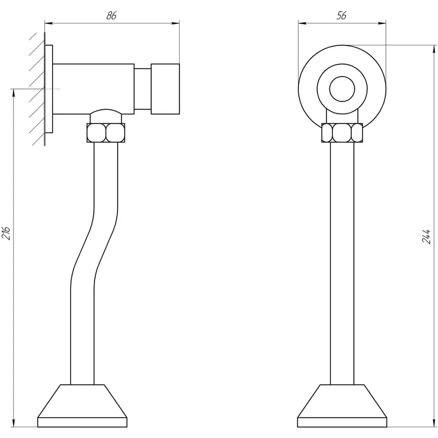 Кран-дозатор для писсуара TOPAZ TP-0201
