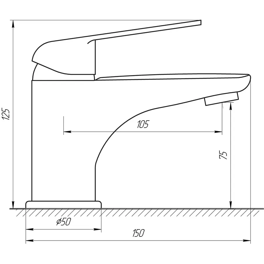 Змішувач для умивальника Globus Lux Koln GLK-0101