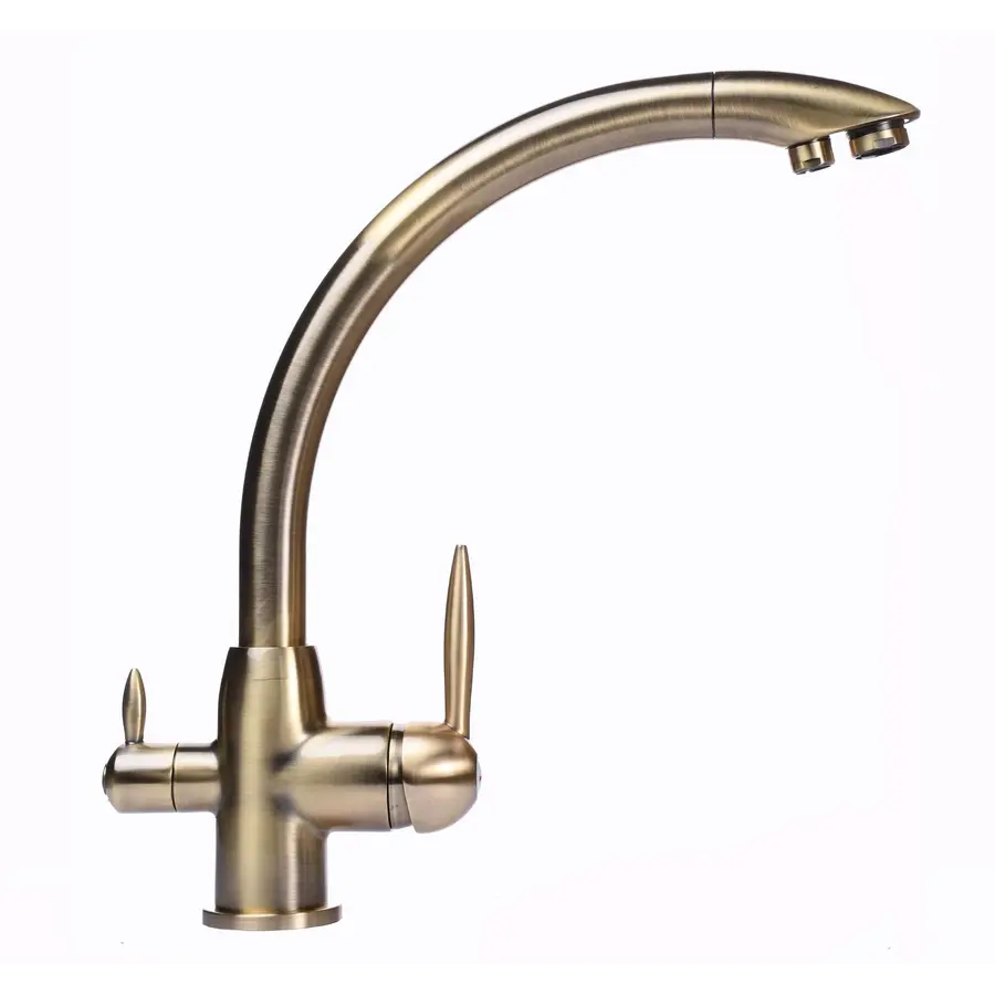 Змішувач для кухні під осмос Globus Lux LAZER GLLR-0777-9-BRONZE