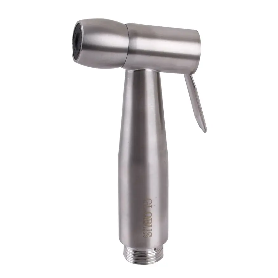 Душевая гигиеническая стоп-лейка Globus Lux S-377 Нерж.SUS304., Круглая, в коробке