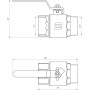 Кран кульовий прямий SELBA 2″ ЗВ КР SL1505