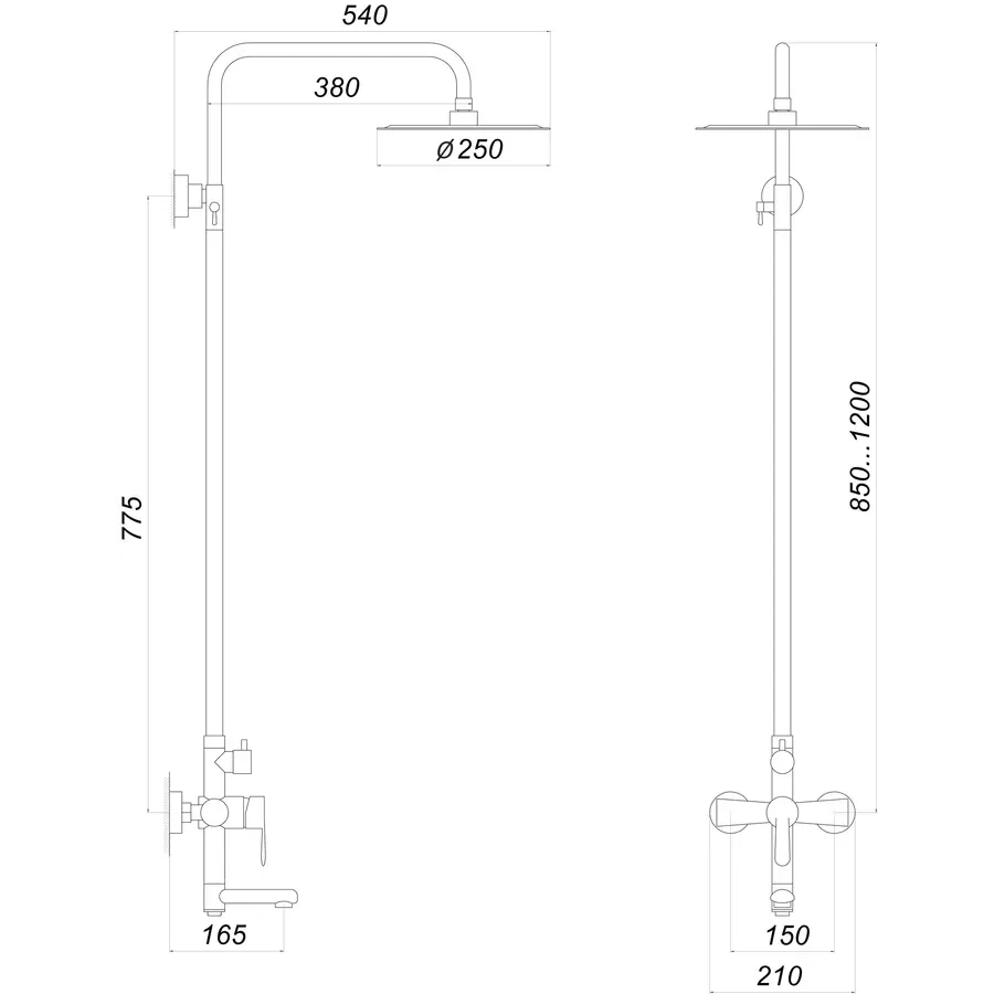 Душова система Globus Lux MAIN SM-SH-02