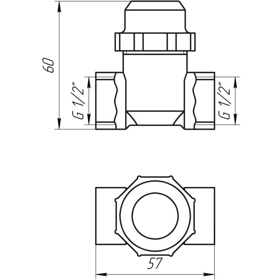 Фільтр грубого очищення SOLOMON 1/2″ ВВ нікель з відстійником (8014) TD1052