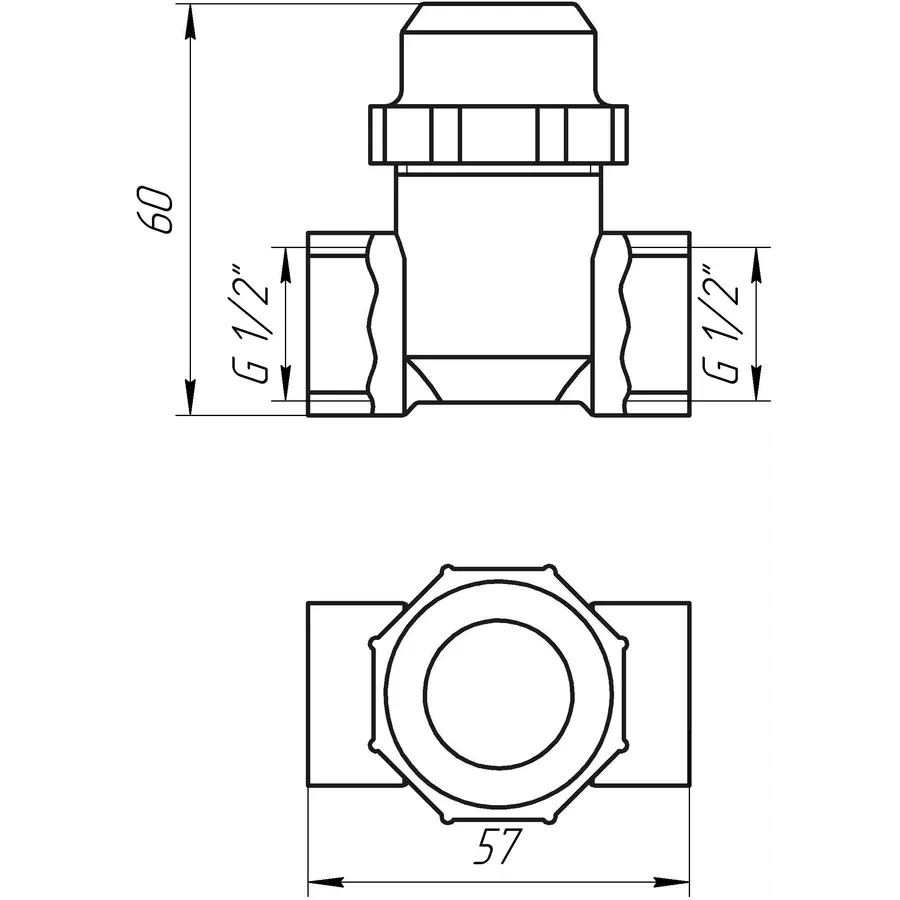 Фильтр груб. очистки 1/2 "вв хром.з отстойником Solomon (8014) TD1052