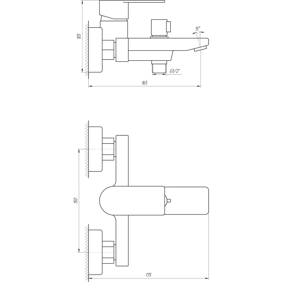 Смеситель для ванны TOPAZ SARDINIA TS 08131-H19N
