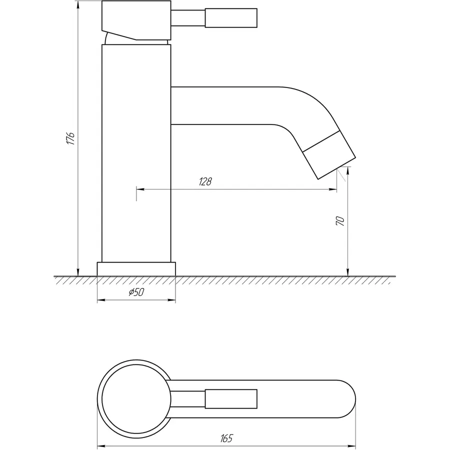 Смеситель для умывальника Globus Lux ALPEN SHG-101M