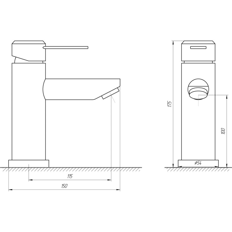 Смеситель для умывальника Globus Lux WIEN SBT2-101