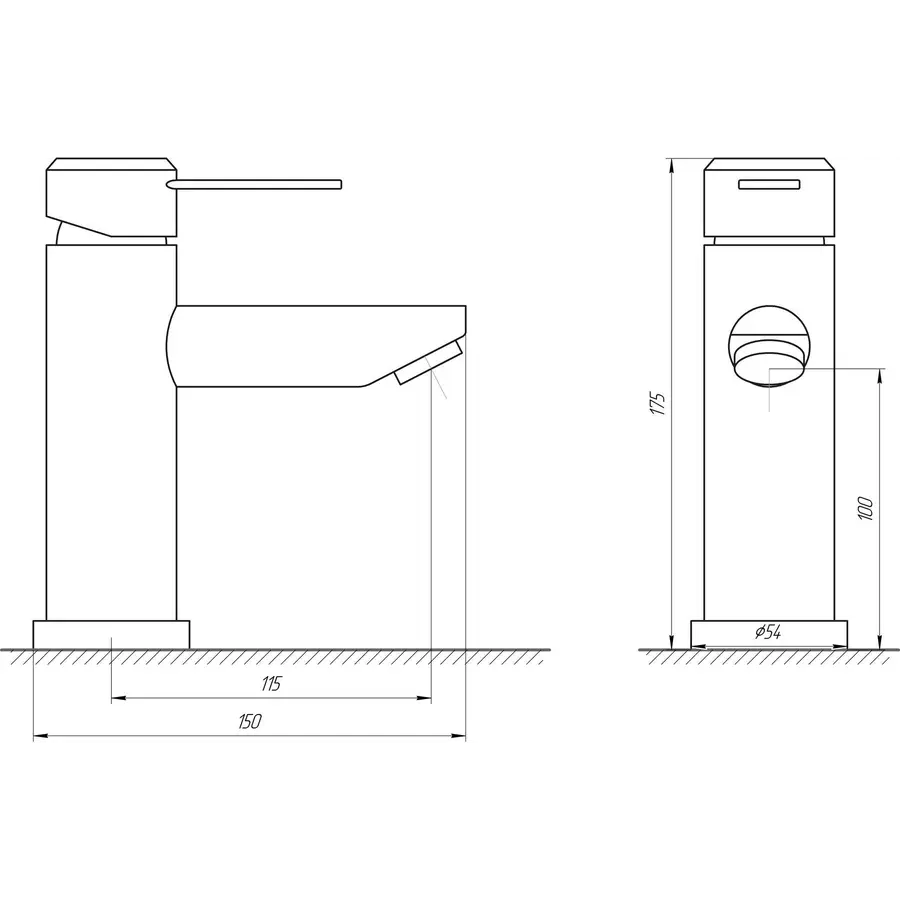 Смеситель для умывальника Globus Lux WIEN SBT2-101