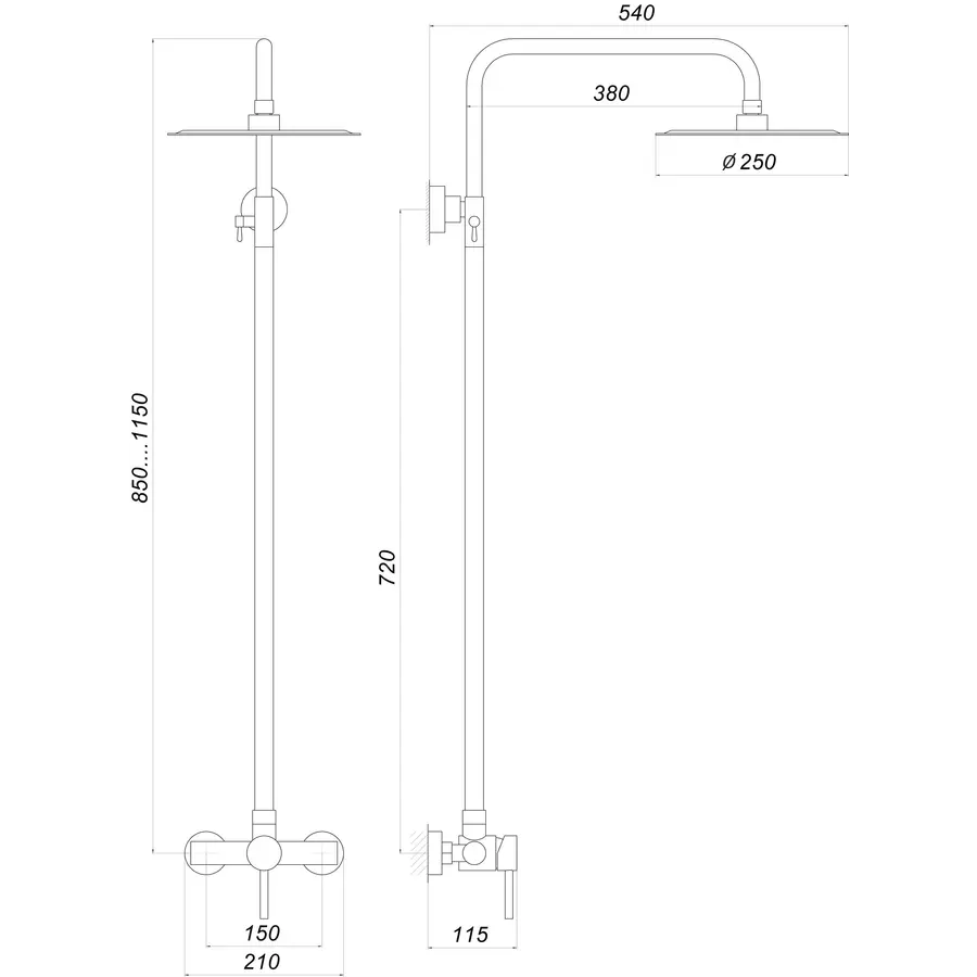 Душова система Globus Lux ALPEN S-SH-105