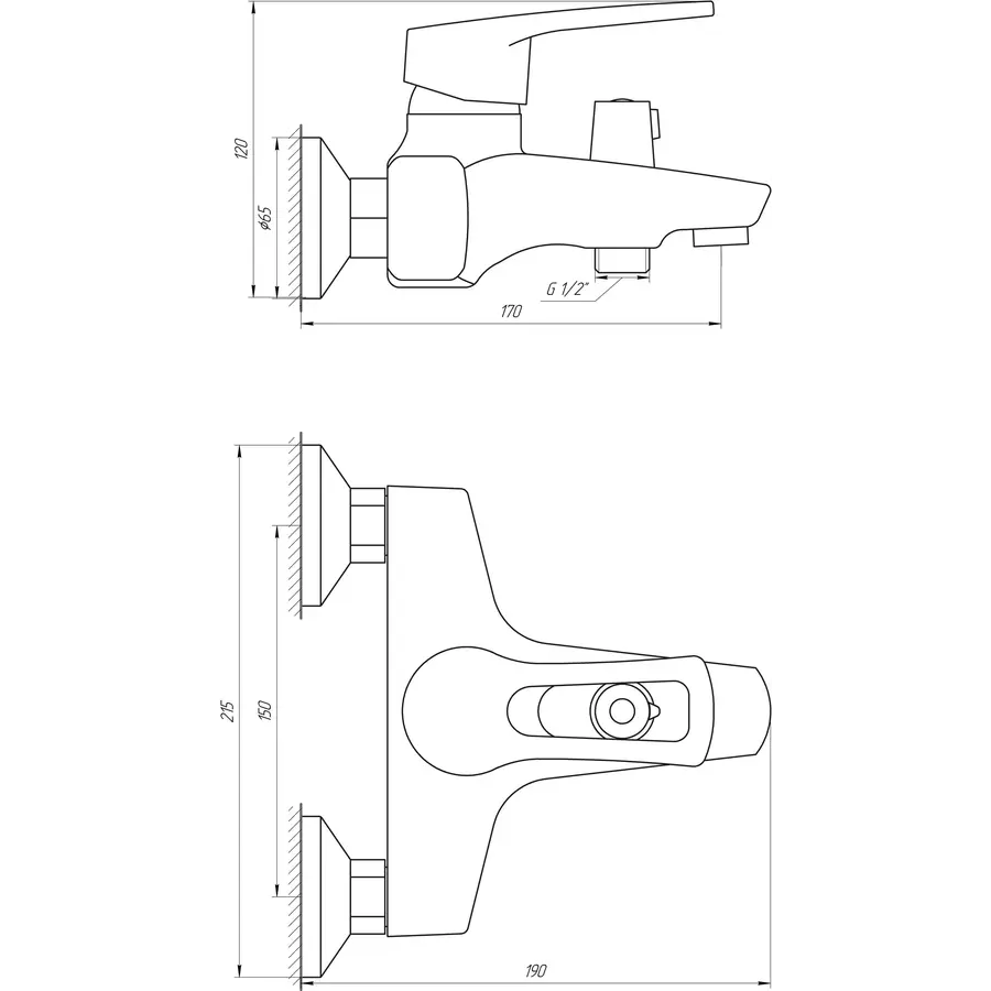 Смеситель для ванны DOMINO SIRIUS DSV-102NE