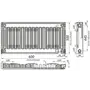 Радіатор сталевий панельний KALDE 11 низ 500x600