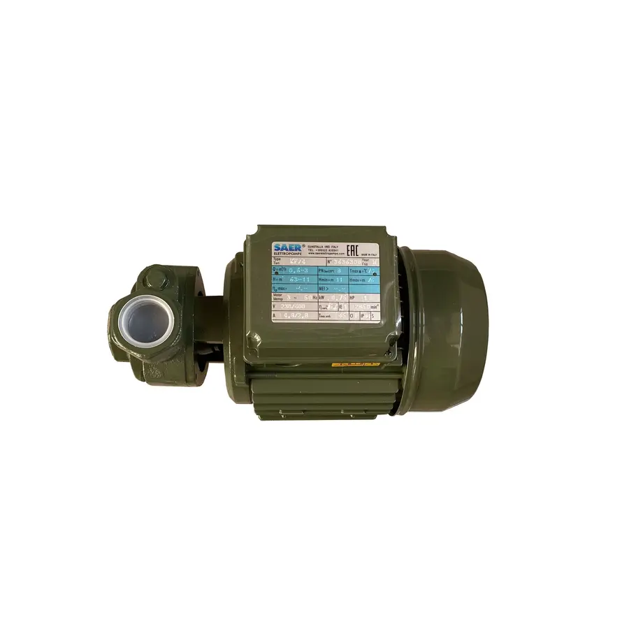 Насос вихревой KF-4 0,75 кВт SAER (3,0 м3 / ч, 76 м) трехфазный