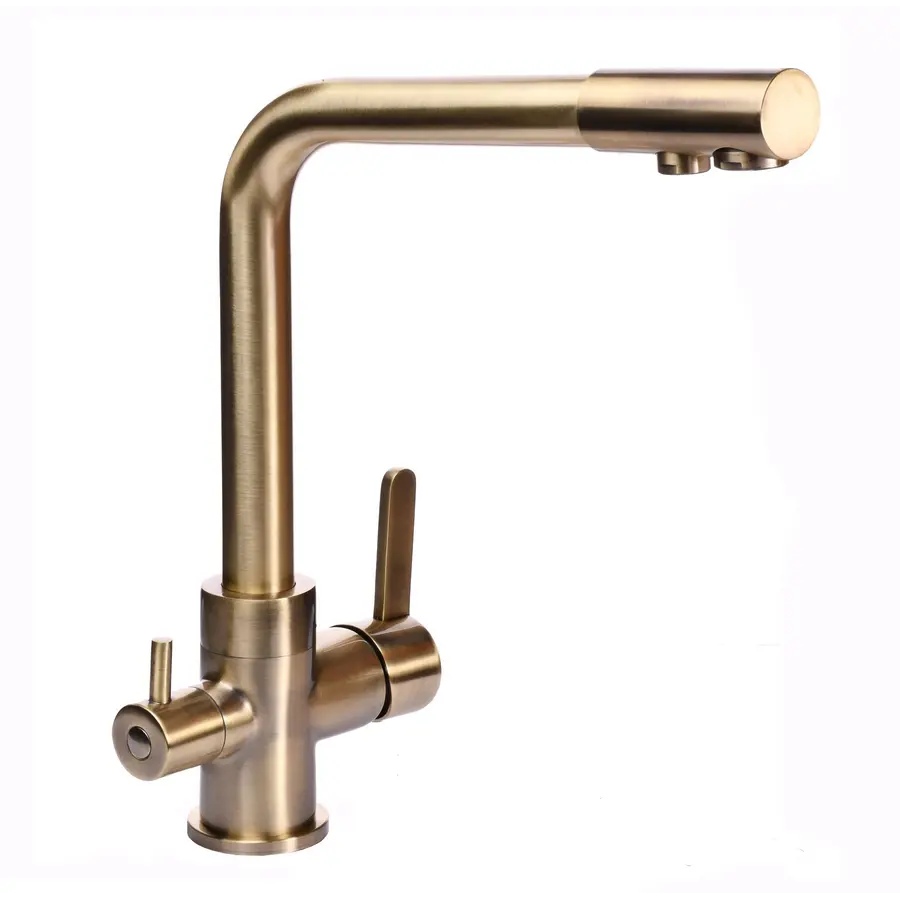 Змішувач для кухні під осмос Globus Lux LAZER GLLR-0444-9-BRONZE