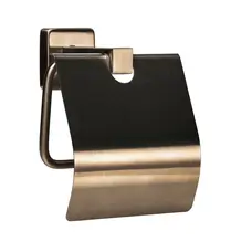 Держатель туалетной бумаги SQ9410 - Квадро с крышкой НЕРЖ-SUS304- (Globus Lux)