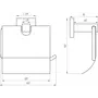 Тримач туалетного паперу Globus Lux SQ 9410 SUS304