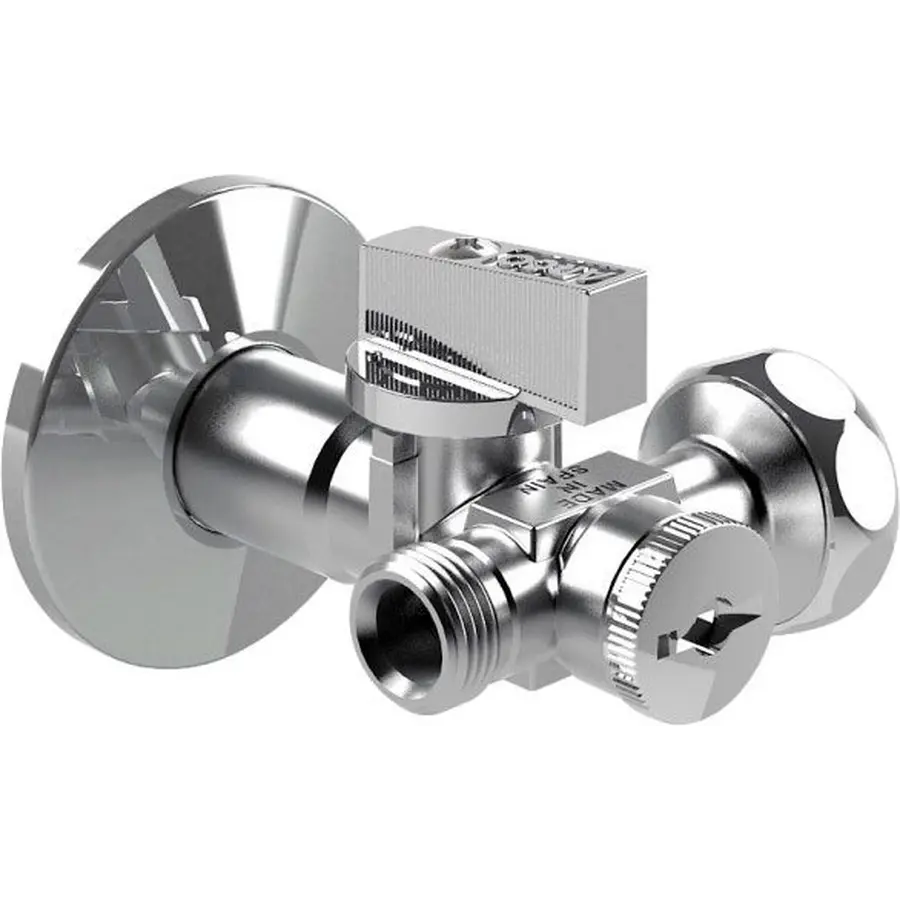 Кран кульовий кутовий подвійний ARCO 1/2″х 3/4″х3/8″ DUAL29