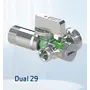 Кран кульовий кутовий подвійний ARCO 1/2″х 3/4″х3/8″ DUAL29